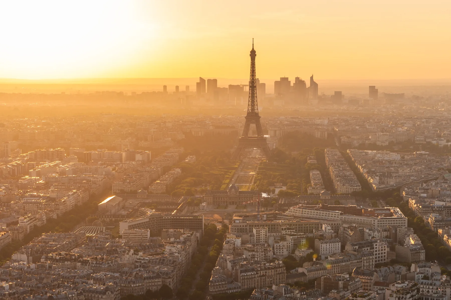 Vue aérienne de Paris